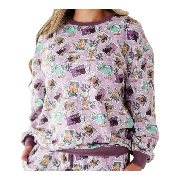 Wildwoven Kindthing Fauna Arcana Adult Sweatshirt Size Large Modal Terry Tencel - Picture 1 of 8
